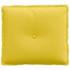 vidaXL Travesseiro para Costas Amarelo Claro 50 x 19 x 45 cm tecido