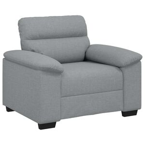 vidaXL Poltrona tecido 100x81x84 cm cinzento-claro