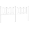 vidaXL Cabeceira de cama 180 cm metal branco