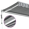 vidaXL Toldo retr&aacute;til autom&aacute;tico com LED 600x350 cm antracite/branco