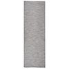 vidaXL Tapete de tecido plano para exterior 80x250 cm castanho e azul