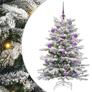 vidaXL &Aacute;rvore de Natal Articulada Artificial Branco 120 cm PE e PVC