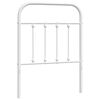vidaXL Cabeceira de substitui&ccedil;&atilde;o 75 cm metal branco
