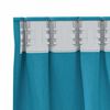 vidaXL Cortinas Blackout com Argolas 2 pcs Turquesa 140 x 140 cm
