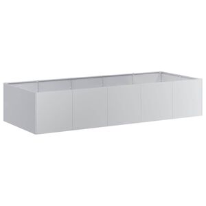 vidaXL Planter 200x80x40 cm a&ccedil;o galvanizado