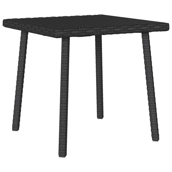 vidaXL Mesa de centro de jardim retangular 40x40x37 cm vime PE preto