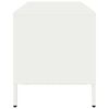 vidaXL M&oacute;vel de TV 101,5x39x43,5 cm a&ccedil;o laminado a frio branco