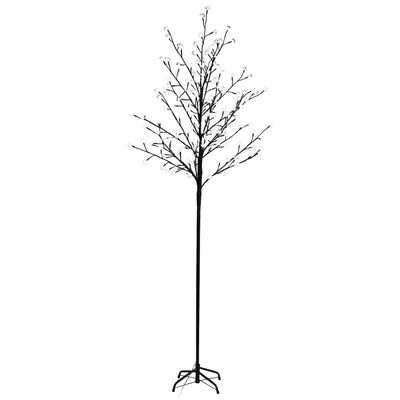 vidaXL Árvore de Natal LED flor cerejeira luz branco 180 cm