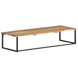 vidaXL Cabide com bordas vivas 100x35x22 cm madeira de ac&aacute;cia maci&ccedil;a