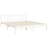 vidaXL Cama sem colch&atilde;o 160x200 cm madeira de pinho maci&ccedil;a branco