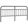 vidaXL Cabeceira de substitui&ccedil;&atilde;o 193 cm metal preto