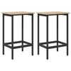 vidaXL Banco de bar 2 unid. Carvalho Sonoma 40 x 32 x 64 cm