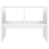 vidaXL Mesa de apoio 60x40x45 cm contraplacado branco