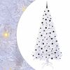 vidaXL &Aacute;rvore de Natal Artificial com 300 LEDs Branco 240 cm PVC e A&ccedil;o