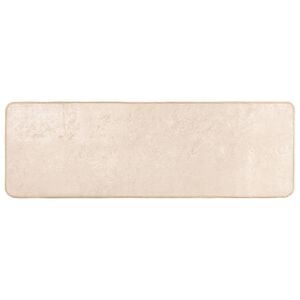 vidaXL Passadeira MARSA Creme 50 x 100 cm Poli&eacute;ster e PVC