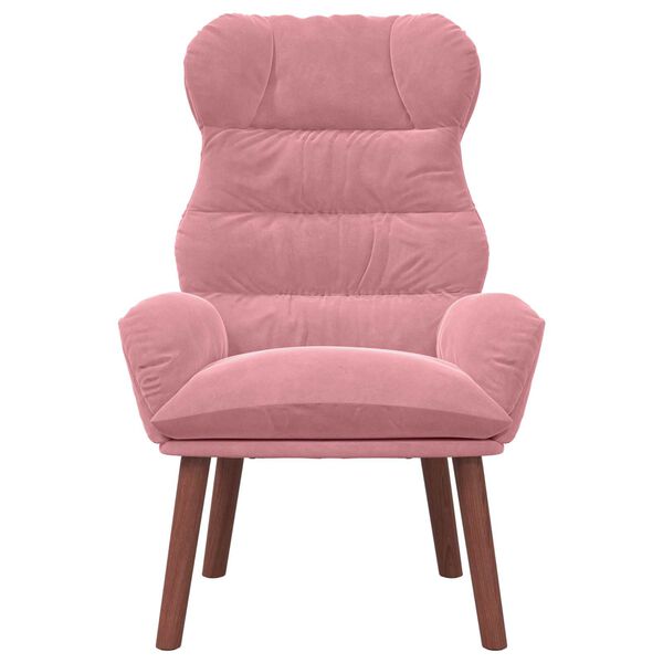 vidaXL poltrona Rosa 69 x 74 x 93 cm Veludo
