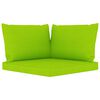 vidaXL 6 pcs conjunto lounge de jardim c/ almofad&otilde;es verde brilhante