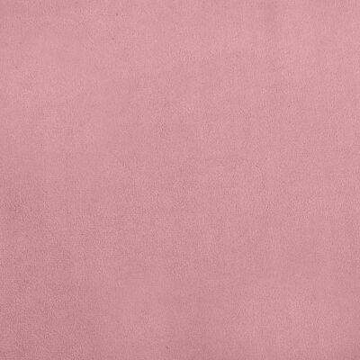 vidaXL Sofá infantil com apoio de pés 100x50x30 cm veludo rosa