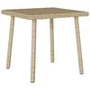 vidaXL Mesa de centro de jardim retangular 40x40x37cm vime PE Bege