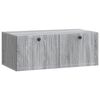 vidaXL Gabinete de TV de Parede Sonoma Cinzento 78,5 x 41 x 30 cm