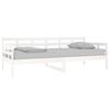 vidaXL Sof&aacute;-cama 90x200 cm madeira de pinho maci&ccedil;a branco