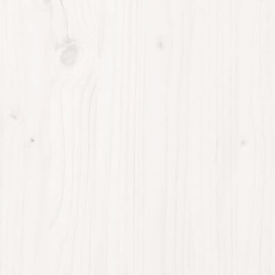 vidaXL Vaso/floreira 84,5x84x75 cm madeira de pinho maciça branco