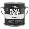 vidaXL Tinta de parede Preto 2,5 L Impress&atilde;o em parede