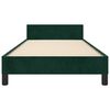 vidaXL Estrutura de cama sem colch&atilde;o 90x200 cm veludo verde-escuro