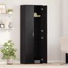 vidaXL Highboard Carvalho preto 60 x 35 x 180 cm Madeira processada