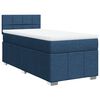 vidaXL Cama com molas/colch&atilde;o 80x200 cm tecido azul