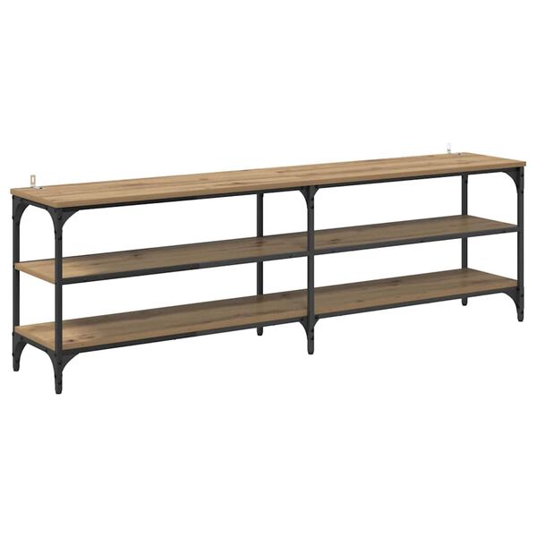 vidaXL Gabinete para TV Carvalho Artesanal 160 x 30 x 50 cm