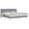 vidaXL Estrutura da Cama Liso com cabeceira placa de conex&atilde;o