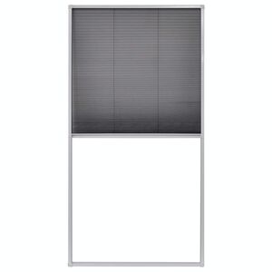 vidaXL Tela anti-insetos plissada para janela 80 x 160 cm