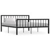 vidaXL Estrutura de cama metal 160x200 cm preto