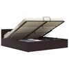 vidaXL Cama hidr&aacute;ulica c/ arruma&ccedil;&atilde;o 160x200cm couro artificial cinza