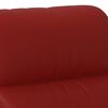 vidaXL Poltrona reclin&aacute;vel couro artificial vermelho tinto