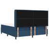 vidaXL Cama Box Spring LED com colch&atilde;o Azul 180 x 200 cm tecido