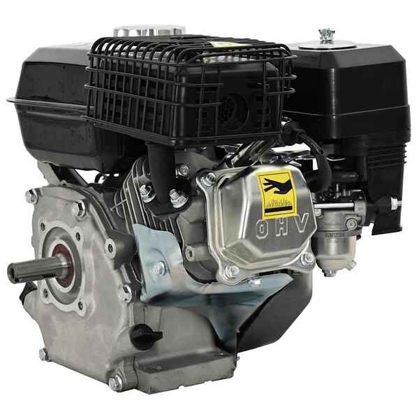 vidaXL Motor a gasolina 6,5 CV 4,8 kW preto