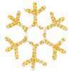 vidaXL Figura natal&iacute;cia de floco de neve 72 LEDs 38x37cm branco quente