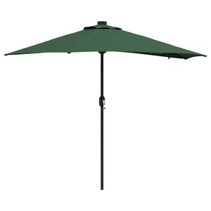 vidaXL Guarda-sol de Jardim Verde 294 x 150 x 223 cm Poli&eacute;ster e A&ccedil;o