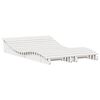 vidaXL Espregui&ccedil;adeiras 2 pcs 205x60x31,5 cm pinho maci&ccedil;o branco