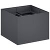 vidaXL Vaso de Jardim Antracite 80 x 80 x 60 cm A&ccedil;o laminado a frio