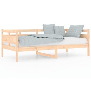 vidaXL Sof&aacute;-cama madeira de pinho maci&ccedil;a 90x190 cm