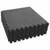 vidaXL Tapete de Fundo para Piscina 24 unid. Preto 8,64 ㎡ Espuma EVA