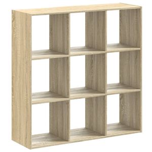 vidaXL Estante 102x32x102 cm derivados de madeira carvalho sonoma