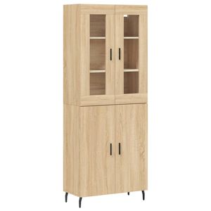 vidaXL Arm&aacute;rio alto 69,5x34x180 cm derivados de madeira cor sonoma