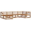 vidaXL Conjunto de Sof&aacute;s para Exterior 6 pcs Natural