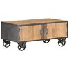 vidaXL Mesa de centro 90x50x39 cm madeira recuperada maciça