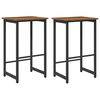 vidaXL Banco de bar 2 unid. Madeira antiga 40 x 32 x 64 cm