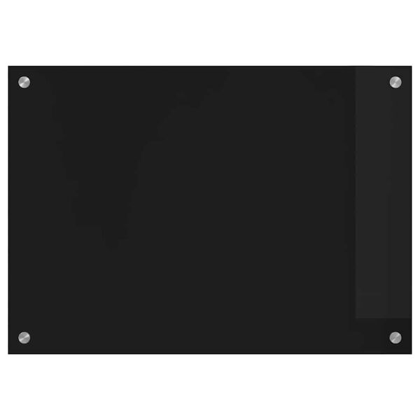 vidaXL Proteção de Cozinha Preto 70 x 50 cm vidro temperado